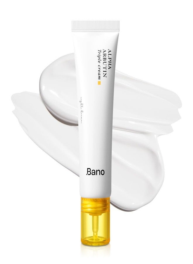 Bano Alpha Arbutin Triple Cream – Face Moisturizer with Alpha Arbutin & Niacinamide | Hydrating Hyaluronic Acid | Korean Skincare for Sensitive Skin | Fragrance-Free | 2.02 fl oz - Image 1